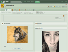 Tablet Screenshot of chelseagirly.deviantart.com