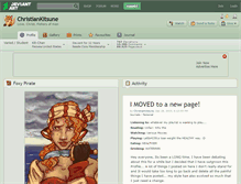 Tablet Screenshot of christiankitsune.deviantart.com