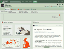 Tablet Screenshot of cattensu.deviantart.com