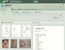 Tablet Screenshot of dijah0403.deviantart.com