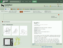 Tablet Screenshot of cookierawr.deviantart.com