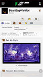 Mobile Screenshot of beanbagwarrior.deviantart.com