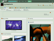 Tablet Screenshot of beanbagwarrior.deviantart.com