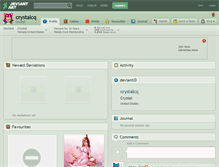 Tablet Screenshot of crystalcq.deviantart.com