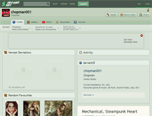Tablet Screenshot of chopman001.deviantart.com