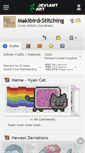 Mobile Screenshot of makibird-stitching.deviantart.com