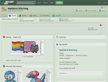 Tablet Screenshot of makibird-stitching.deviantart.com