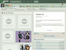 Tablet Screenshot of krioss.deviantart.com