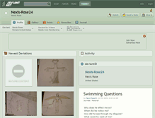 Tablet Screenshot of nexis-rose24.deviantart.com