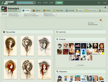 Tablet Screenshot of itstoodark.deviantart.com