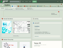 Tablet Screenshot of inudono.deviantart.com