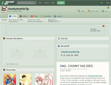 Tablet Screenshot of chunkymunkie7jp.deviantart.com