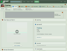 Tablet Screenshot of fetphog.deviantart.com