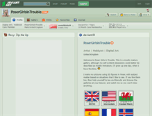 Tablet Screenshot of posergirlsintrouble.deviantart.com