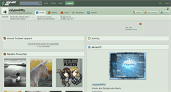 Desktop Screenshot of calypsokitty.deviantart.com