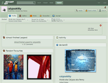 Tablet Screenshot of calypsokitty.deviantart.com
