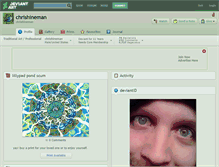 Tablet Screenshot of chrishineman.deviantart.com