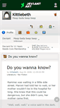 Mobile Screenshot of kittiebeth.deviantart.com