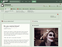 Tablet Screenshot of kittiebeth.deviantart.com