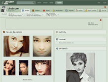 Tablet Screenshot of cindyrose.deviantart.com