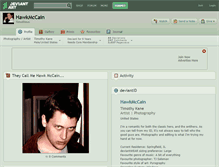 Tablet Screenshot of hawkmccain.deviantart.com