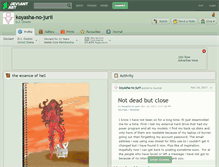 Tablet Screenshot of koyasha-no-jurii.deviantart.com