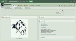 Desktop Screenshot of demonllama.deviantart.com