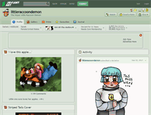 Tablet Screenshot of littleraccoondemon.deviantart.com