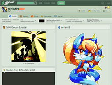 Tablet Screenshot of jayfoxfire.deviantart.com