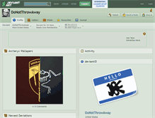 Tablet Screenshot of donotthrowaway.deviantart.com