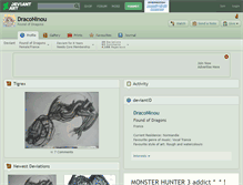 Tablet Screenshot of draconinou.deviantart.com