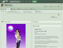 Tablet Screenshot of hakus-love.deviantart.com