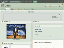 Tablet Screenshot of ironychan.deviantart.com