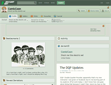 Tablet Screenshot of comiccoon.deviantart.com
