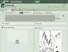 Tablet Screenshot of chrome-soul.deviantart.com