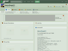 Tablet Screenshot of meowthspal21.deviantart.com