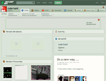 Tablet Screenshot of cute-lumi.deviantart.com