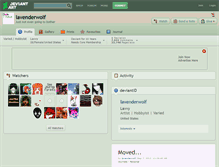 Tablet Screenshot of lavenderwolf.deviantart.com