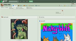 Desktop Screenshot of nicky-wolf.deviantart.com