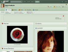 Tablet Screenshot of hana-iwakura.deviantart.com