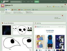 Tablet Screenshot of galaxya-13.deviantart.com