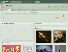 Tablet Screenshot of lupinluva.deviantart.com