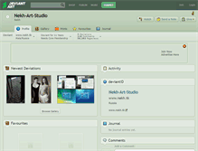 Tablet Screenshot of nekh-art-studio.deviantart.com
