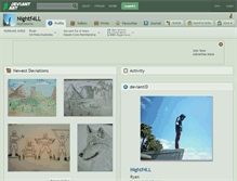 Tablet Screenshot of nightf4ll.deviantart.com