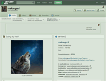 Tablet Screenshot of makangeni.deviantart.com