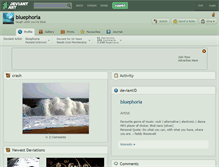 Tablet Screenshot of bluephoria.deviantart.com