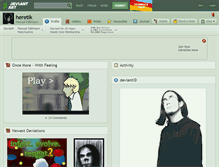 Tablet Screenshot of heretik.deviantart.com