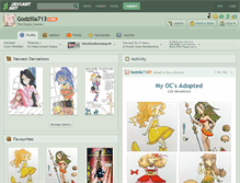 Tablet Screenshot of godzilla713.deviantart.com
