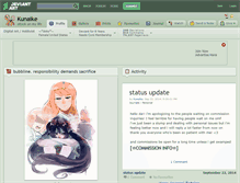 Tablet Screenshot of kunaike.deviantart.com