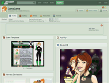 Tablet Screenshot of lamalama.deviantart.com